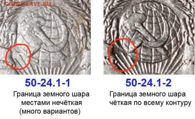 Полтинник 1924 тр редкая разновидность - Полтинник 1924 ТР - варианты