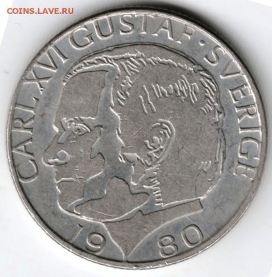 Швеция. 1 крона 1980 г. до 24.00 03.02.17 г. - Scan-170127-0019