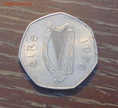 ИРЛАНДИЯ - 50п ВАЛЬДШНЕП семиугольная до 3.02, 22.00 - Ирландия 50 п 1970 птица_2