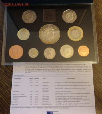 АНГЛИЯ - оф. жесткий набор 1998 г. книжечка до 3.02, 22.00 - Англия набор 1998 коробка_2