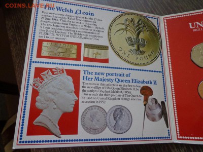 АНГЛИЯ - оф. годовой набор 1985 г. буклет до 3.02, 22.00 - Англия набор 1985 красный буклет_3