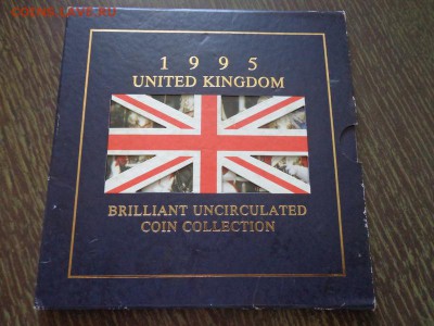 АНГЛИЯ - оф. годовой набор 1995 г. буклет до 3.02, 22.00 - Англия набор 1995 буклет флаг_1