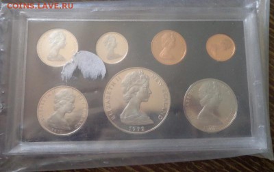 НОВАЯ ЗЕЛАНДИЯ - жесткий годовой наб. 1972 до 3.02, 22.00 - Н. Зеландия набор 1972 коробка пластик в мешке_2