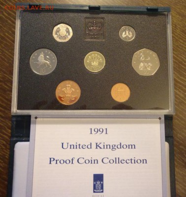 АНГЛИЯ - оф. жесткий набор 1991 г. книжечка до 3.02, 22.00 - Англия набор 1991 коробка_1