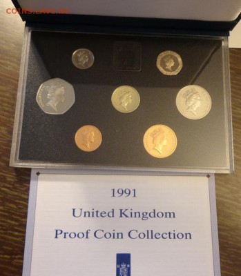 АНГЛИЯ - оф. жесткий набор 1991 г. книжечка до 3.02, 22.00 - Англия набор 1991 коробка_2