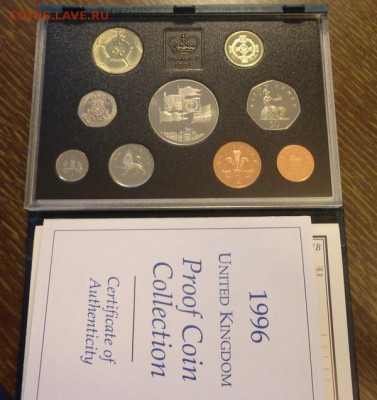 АНГЛИЯ - оф. жесткий набор 1996 г. книжечка до 3.02, 22.00 - Англия набор 1996 коробка_1