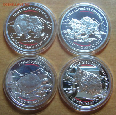 100 драм 4 монеты серебро. Красная книга Армении 2006г. - IMG_7854