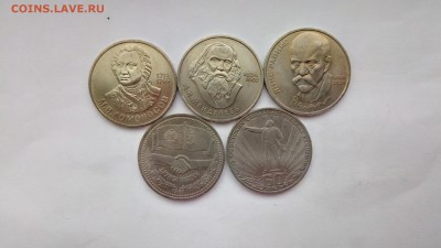 ЮБИЛЕЙНЫЕ МОНЕТЫ СССР 5шт.  UNC (2) до 02.02.17 22:00мск - P70128-141004