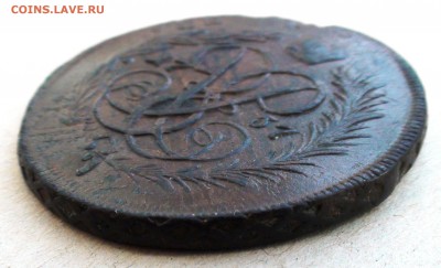 2 копейки 1757 г. двойной перечекан - DSC07285.JPG