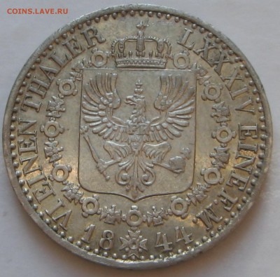 6 талера 1844 - реверс