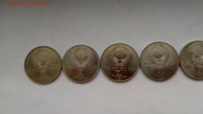 ЮБИЛЕЙНЫЕ МОНЕТЫ СССР 6шт. UNC(2)  до 02.02.2017 - P70128-144138