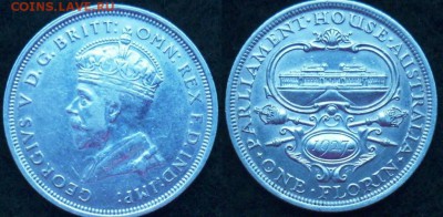 Австралия флорин.Георг 5.Парламент.1927 - 1927