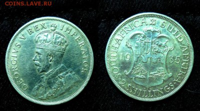 Южн.Африка 2 шиллинга.Георг 5.1935 - 1935