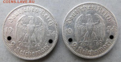 Германия 2 марки-Кирха,надпись 1934-2шт. До 23.00.мск.30.01. - IMG_5122-crop.JPG