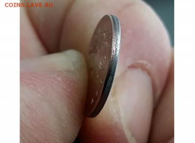 1 коп 2007М другой металл, брак плакировки - 8