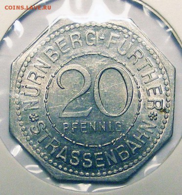 Нотгельд.Нюрнберг 20 пфенингов. Rathaus    до 2.02 в 22. - 002.JPG