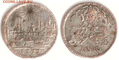 Нюрнберг - Нюрнберг 1 крейцер (4 пфеннига) 1773 КМ-367 574