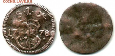 Нюрнберг - Нюрнберг 1 пфенниг 1778 KM-315, Kellner (1991)-399