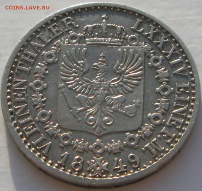 6 талера 1844 - реверс1