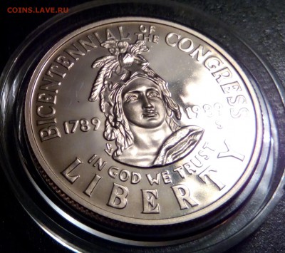 США Half Dollar Конгресс (пруф)1989S до 03.02.17 22.00 мск - IMG_20170130_202229