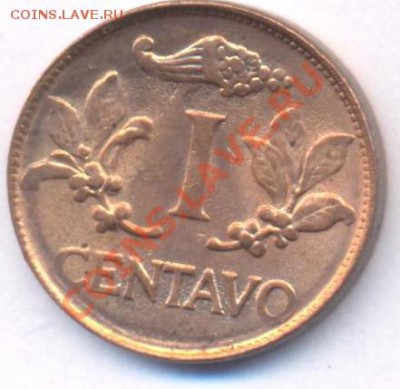 Колумбия 1 центаво. 1967 г. До 23.01.11 г. 20-00 МСК. - Колумбия
