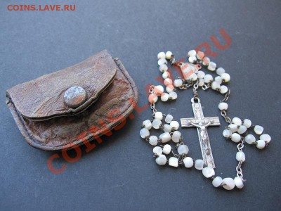 Старинные чётки в родном футляре.Франция - chetki