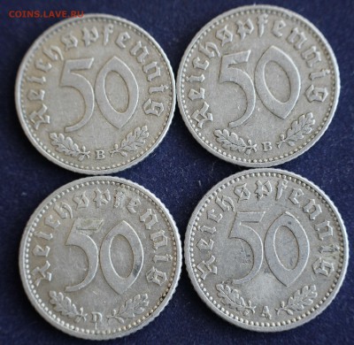 С 1 руб.III-й РЕЙХ  50 пфеннигов 1939,40,41,42г.до 6.02 в 22 - IMG_4452.JPG