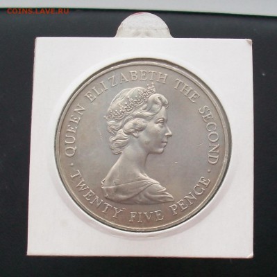 Крона Шайба !! Гернси 25 пенсов 1978 Королевский визит - 100_6806