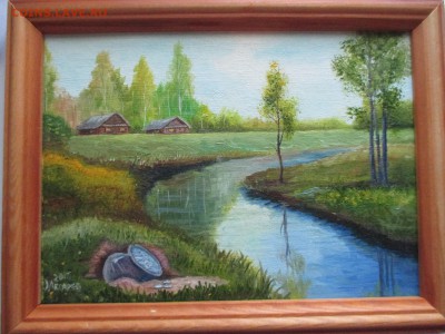 картина "клад серебра у реки"!холст,масло - IMG_0096.JPG
