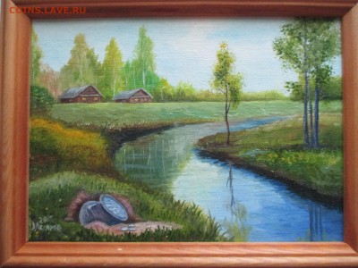картина "клад серебра у реки"!холст,масло - IMG_0093.JPG