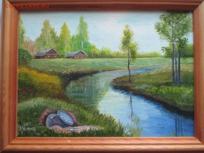 картина "клад серебра у реки"!холст,масло - IMG_0094.JPG