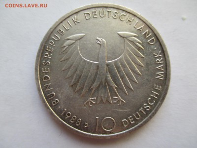 ГЕРМАНИЯ  10 марок 1988 Шопенга́уэр - IMG_0383.JPG
