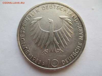 ГЕРМАНИЯ  10 марок 1988 Шопенга́уэр - IMG_0384.JPG