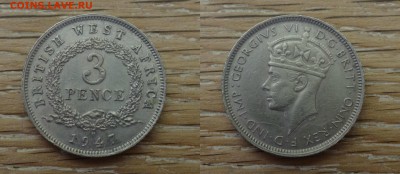 Британская Западная Африка 3 пенса 1947 до 03.02.17 - 444