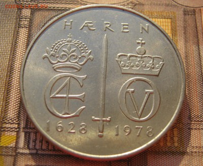 НОРВЕГИЯ 5 крон 1978. 350 лет армии. 08.02.2017 - 073.JPG