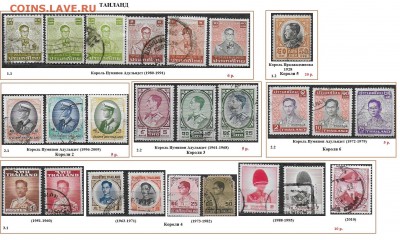 Марки Азии. ФИКС - ФИКС. Марки Азии. Таиланд.