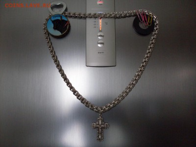 ГИГАНТ !!!   цепь серебро 925пр "бисмарк"+крест--60руб за гр - SDC12801.JPG