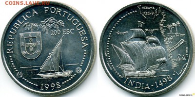 Португалия 200 эскудо 1998 Индия - 4b0cd1ca36d39
