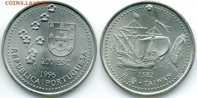 Португалия 200 эскудо 1996 Путешествие на Тайвань - 4b0cd1c8b5f43