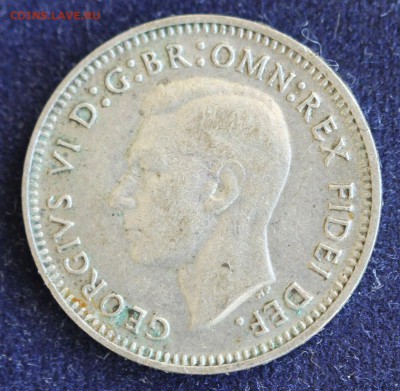 С 1 руб. АВСТРАЛИЯ 3 пенса 1949г. ГЕОРГ-VI до 9.02 в 22 - IMG_4489.JPG