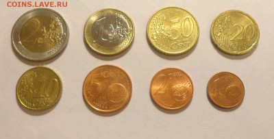 АВСТРИЯ - ЕВРО-набор АЦ 8 монет до 10.02, 22.00 - Австрия - Евро-набор