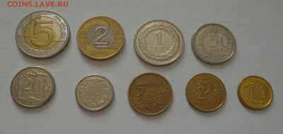ПОЛЬША - полный набор ходячки 9 монет 2 БИМа до 10.02, 22.00 - Польша - набор ходячки 9 монет