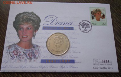 НИУЭ - 1$ ДИАНА в короне конверт до 10.02, 22.00 - Ниуэ 1 д 1998 Принцесса Диана конверт_1