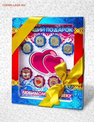 Монеты и банкноты, Новинка Трамп доллар - Планшет 14 февраля (в коробке с бантом)_sm