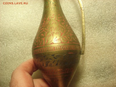 Бронзовый кувшинчик или ваза - сувенир из Индии времён СССР. - DSC07181.JPG