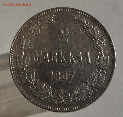 2 марки 1907 и 1908 гг для Финляндии, оценка. - 2m-1907-1