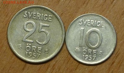 10 и 25 эре 1957 Швеция 08.02.17 в 22:00 - swe17