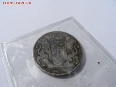 2 гульдена 1932 данциг на подленность и оценку - image