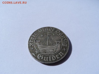 2 гульдена 1932 данциг на подленность и оценку - image