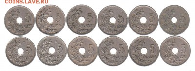 5 сантимов Бельгия 1904-1932 12 шт погодовка до 9.02 в 22.00 - IMG_0003